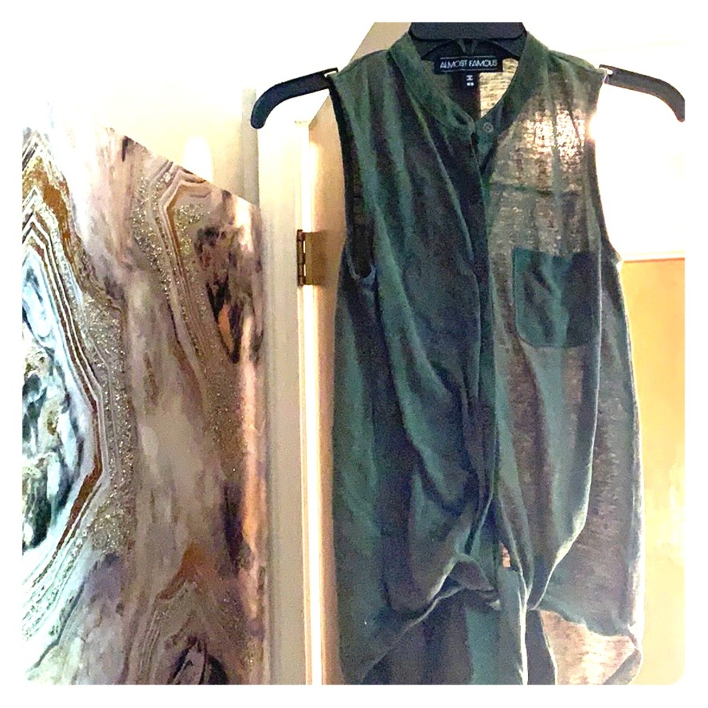 Olive tank top